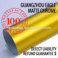 Satin Chrome PVC Wrap Matte Metallic Chrome Vinyl Air Bubble Free 1.52*20M